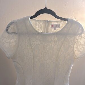 L'ATISTE Cream Lace Dress